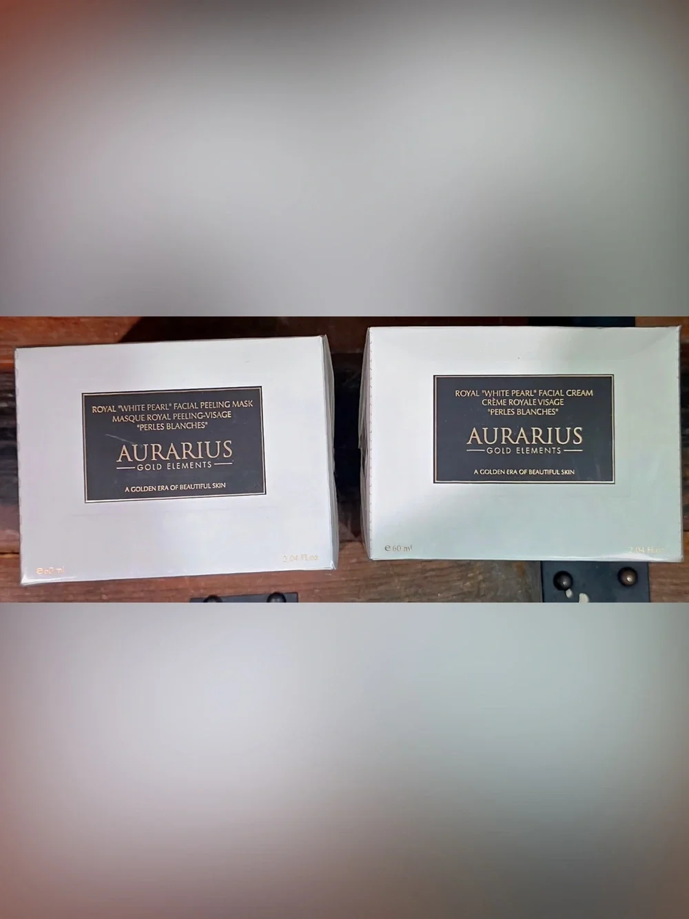 Avalogi, Stemtox, Aurarius Skinncare products with device.